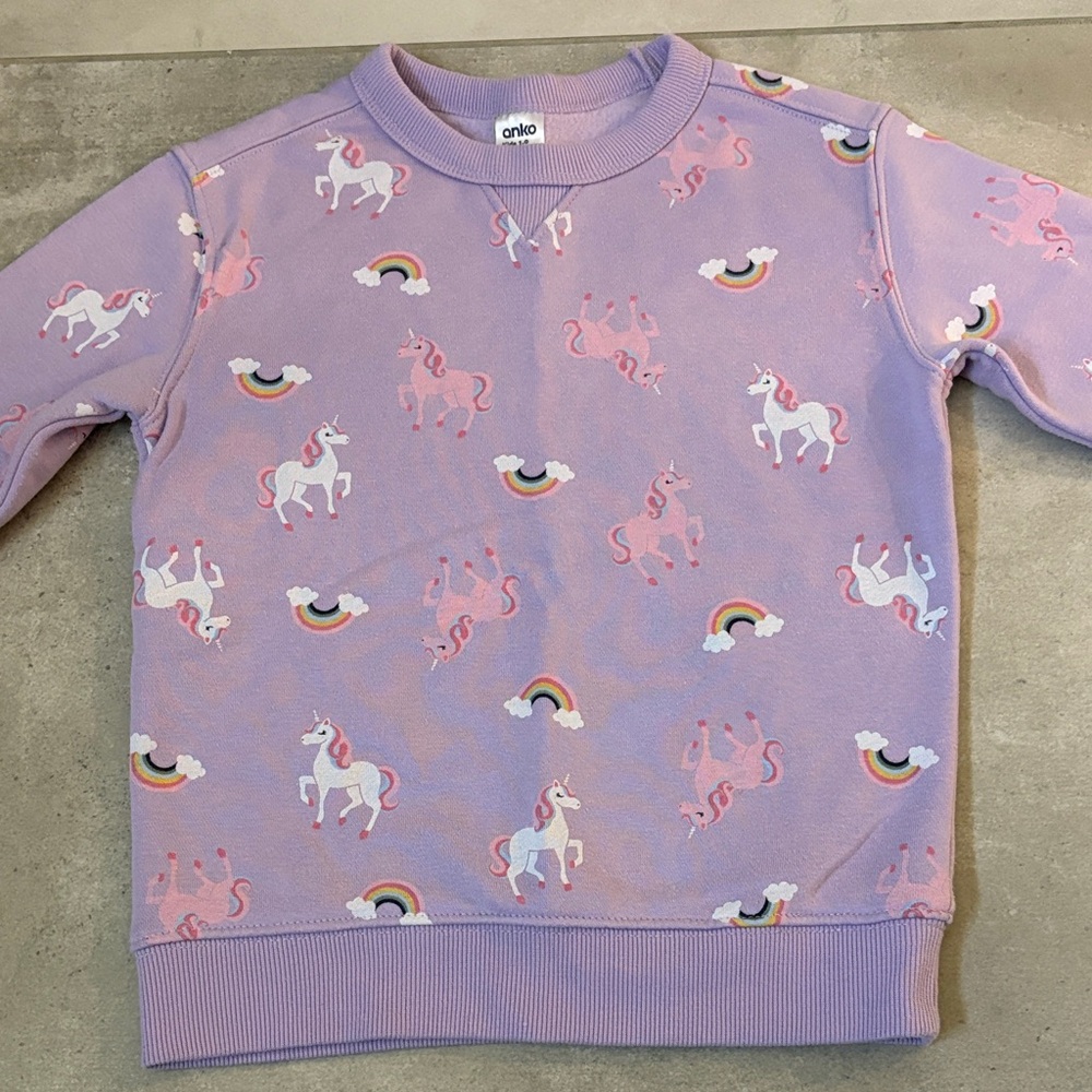 Unicorn and Rainbow Sweatshirt for Kids